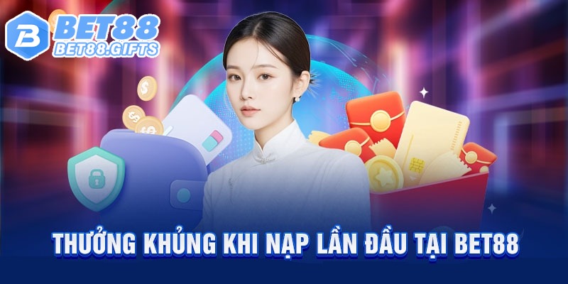 Khuyến mãi BET88 thưởng nạp đầu lên tới 100%