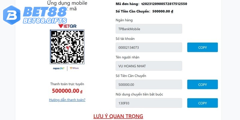 Hướng dẫn nạp tiền bằng QR cho người mới